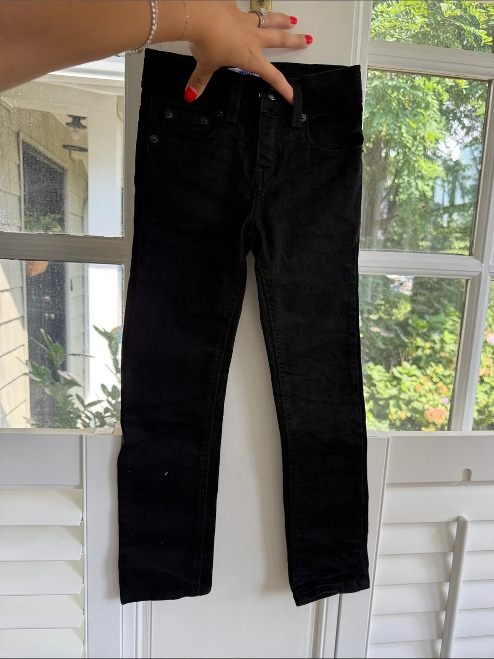 Denizen from Levi's Black Kids Slim Black Jeans Size 7